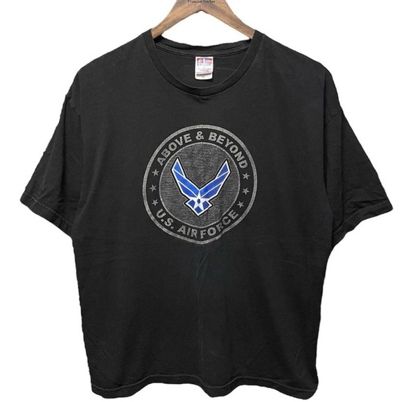United States Air Force above and beyond graphic vintage 90s made in USA T-shirt - Picture 1 of 5